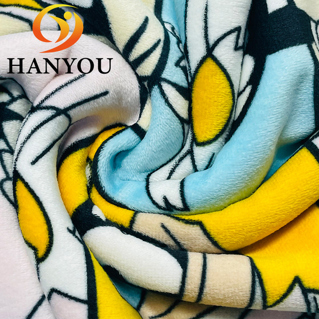 Cartoon Animal Design Spandex Treen Elasticity Super doux pour les vêtements Textile à la maison