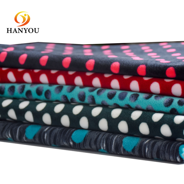 Hanyo Custom Impring Fabricación de vellón de franela de poliéster cómoda