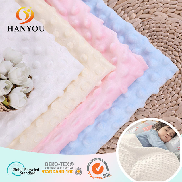 Hanyo Hanyo Fabraic Dimple Minky Dot Plain