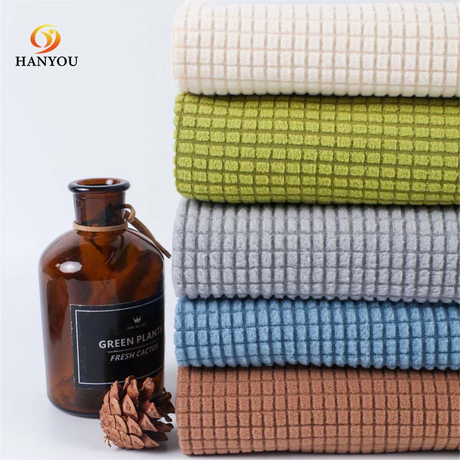 Hanyo Checkered Fabraic Lomra Jacquard Polar