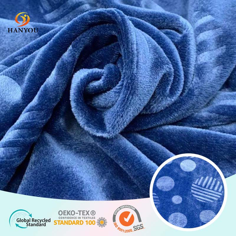 Hanyo Blue Chu kỳ Crystal Super Soft Fabric
